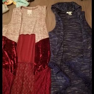 ITEM DONATED Girls sleeveless covers NWOT